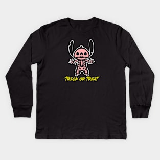 TRICK OR TREAT Kids Long Sleeve T-Shirt